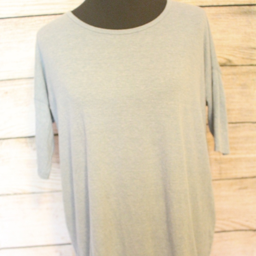 LulaRoe Irma Tunic Top XS Gently Used solid grey